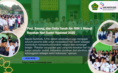 Peci, Sarung, dan Cinta Tanah Air: MIN 1 Mesuji Rayakan Hari Santri Nasional 2025